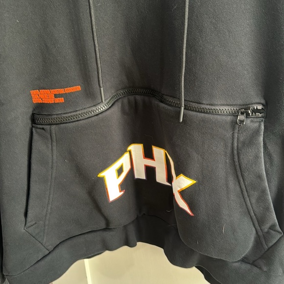 Jordan - NBA Phoenix Suns Black Hoodie w/ zip pocket sz XXL - Picture 2 of 6